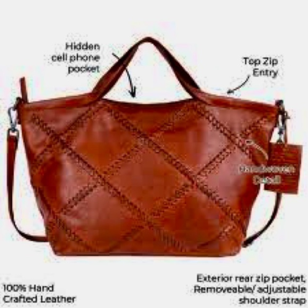 Latico Leathers Van Tote Bag in Olive - Picture 7 of 8